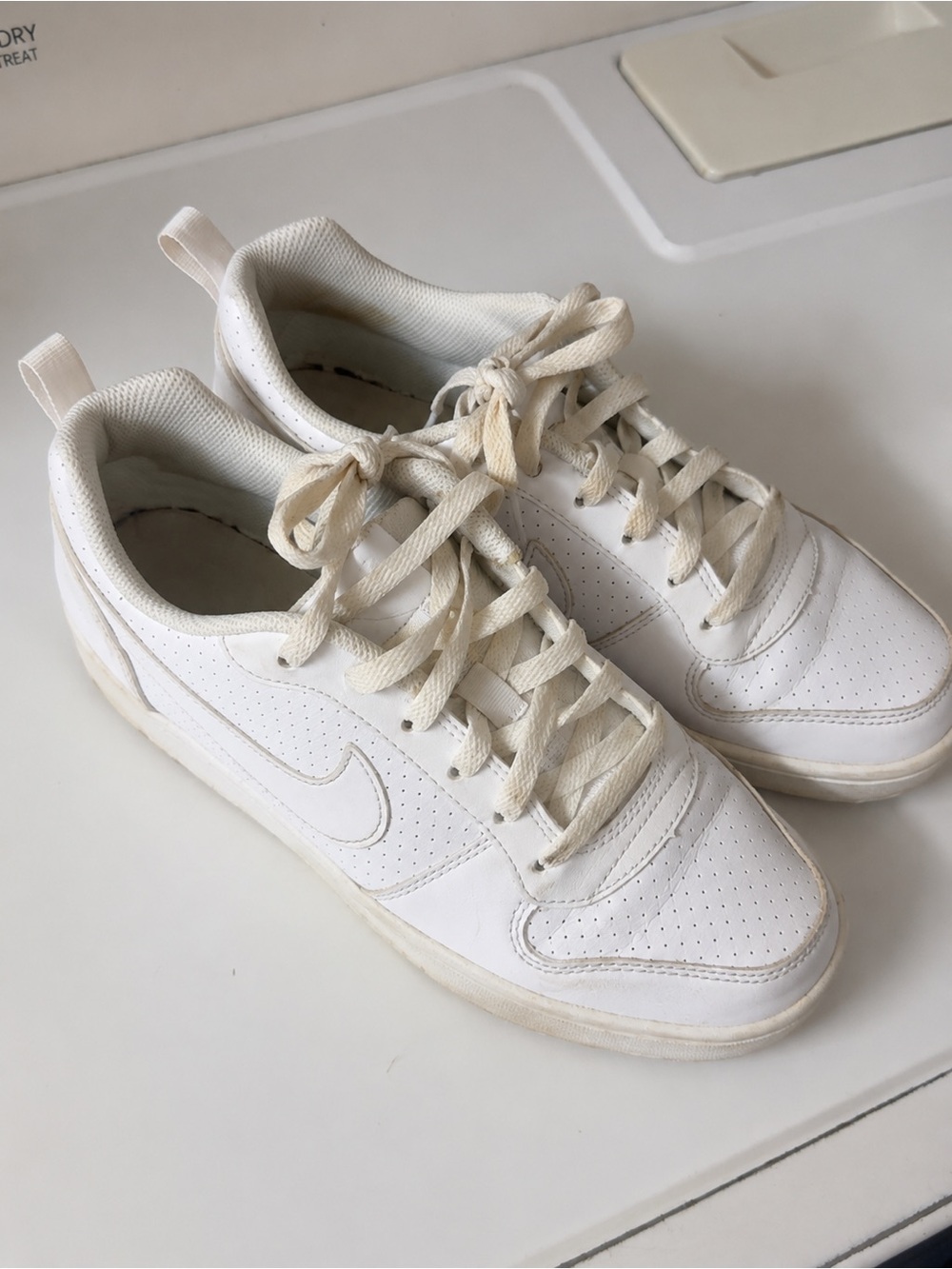 Nike Women's White Leather Low-Top Sneakers